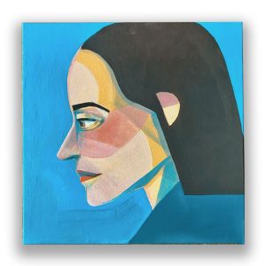 Málverk - Skýlaus - 45 x 45 cm